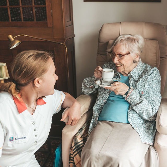 Leren En Werken Silverein Santvoorde Leerling Bewoner Koffie